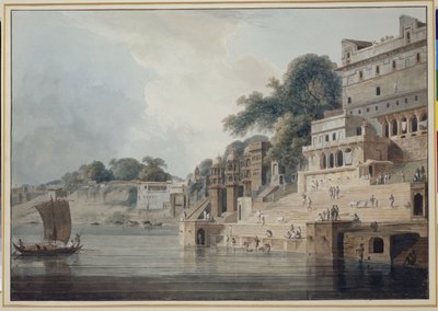 Dasasvamedha Ghat, Benares od Thomas Daniell