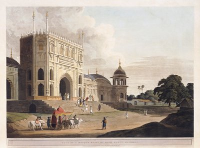 Brána mešity postavená Hafizem Ramutem, Pillibeat, 1825-1826 od Thomas Daniell