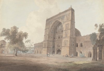 Hlavní vchod do mešity Jami, Jaunpur od Thomas Daniell
