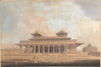 Část paláce v Allahabad od Thomas Daniell