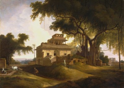 Ruiny Nauratan, Sasaram, Bihar od Thomas Daniell