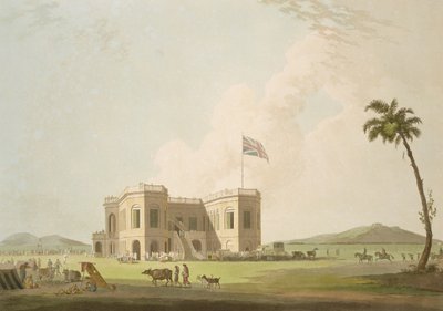 Shromáždění na závodišti u Madrásu, deska 37 z knihy "Orientální scenérie: Pohledy z Hindoostánu", vyryli Thomas a William (1769-1837) Daniellovi, vydáno 1798. od Thomas Daniell