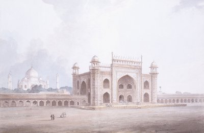 Brána Taj Mahal, Agra, Uttar Pradesh, od Thomas Daniell