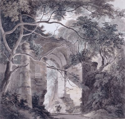 Brána Kotwali, Gaur, Bengálsko, od Thomas Daniell
