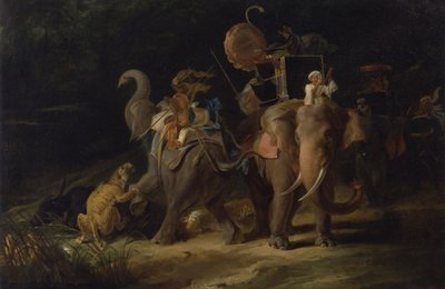 Lov tygrů ve východní Indii od Thomas Daniell