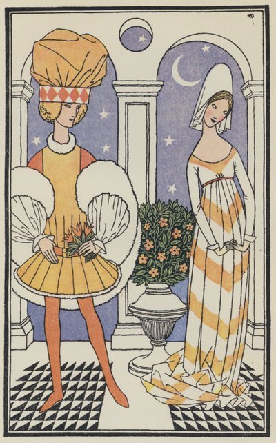 Ilustrace k Boccacciovu Dekameronu (barevná litografie) od Thomas Derrick