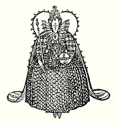 Královna Alžběta I. (litografie) od Thomas Derrick