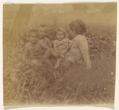 [Frances Eakins Crowellová a čtyři z jejích dětí] od Thomas Eakins