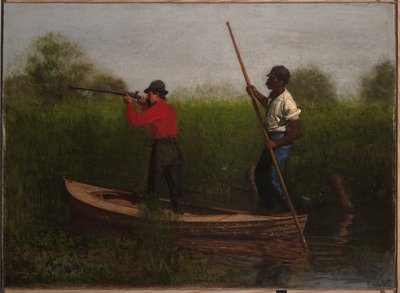 Lov chřástalů na řece Delaware od Thomas Eakins