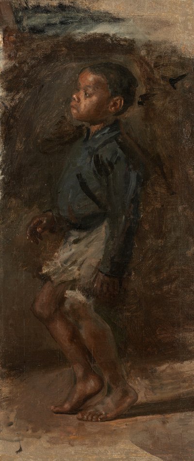 Studie pro černošský Boy Dancing: The Boy, pravděpodobně 1877. od Thomas Eakins