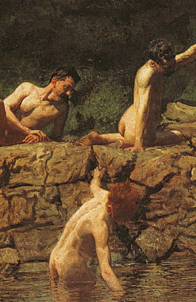 Plavecká díra, 1885 od Thomas Eakins