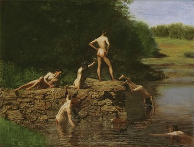 Plavecká díra, 1885 od Thomas Eakins