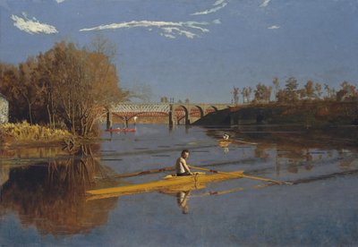 Šampion v jedné lebce Max Schmitt v jedné lebce, 1871. od Thomas Eakins