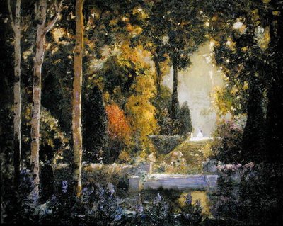 Zlatá zahrada (olej na plátně) od Thomas Edwin Mostyn
