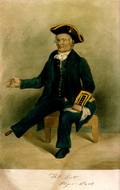 Thos Scott [z] oddělení Wager" [v Greenwichské nemocnici]. od Thomas Fairland