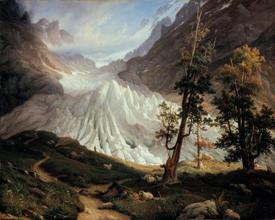 Dolní ledovec Grindelwald od Thomas Fearnley