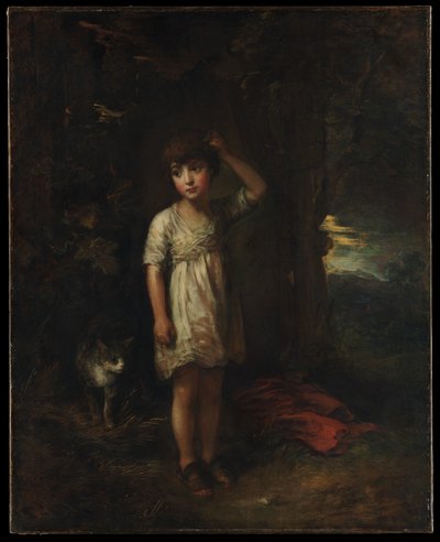 Chlapec s kočkou - Ráno od Thomas Gainsborough