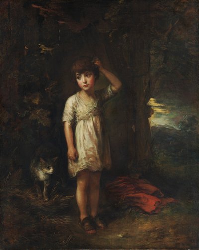 Chlapec s kočkou, ráno od Thomas Gainsborough