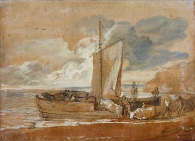 A Cattle Ferry, 1784-1788. od Thomas Gainsborough