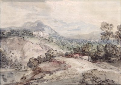 Kopcovitá krajina od Thomas Gainsborough