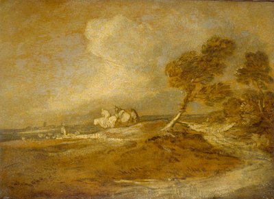 Krajina s jezdci, konec 18. století od Thomas Gainsborough