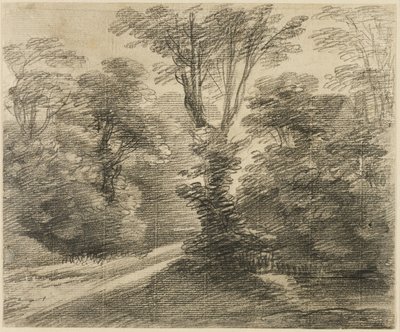 Cesta lesem zalitá sluncem od Thomas Gainsborough