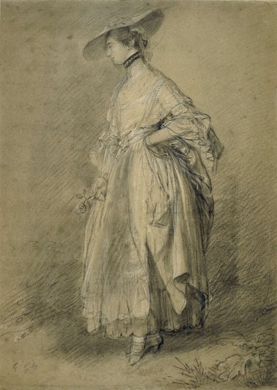 "Žena s růží" od Thomas Gainsborough