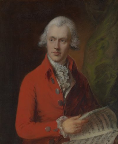 Charles Rousseau Burney 1747-1819, ca. 1780. od Thomas Gainsborough