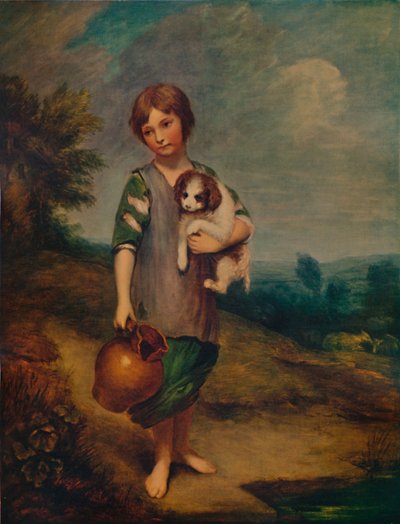 Chalupářka se psem a džbánem, 1785, 1935 od Thomas Gainsborough