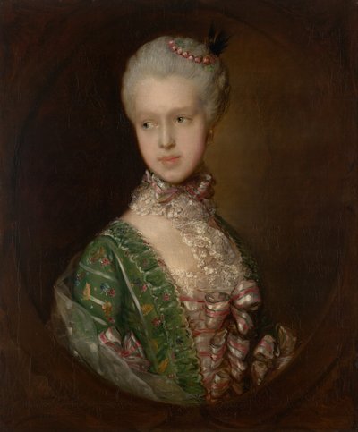 Elizabeth Wrottesley, pozdější vévodkyně z Graftonu od Thomas Gainsborough