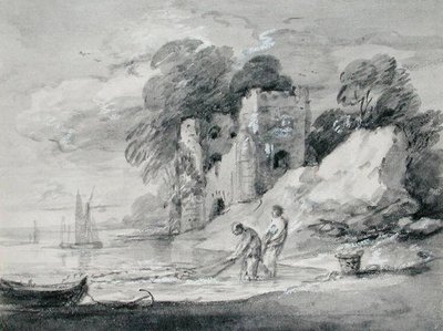 Vytahování sítě Seiny od Thomas Gainsborough