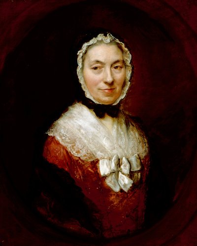 Lady In A Mob Cap (olej na plátně) od Thomas Gainsborough