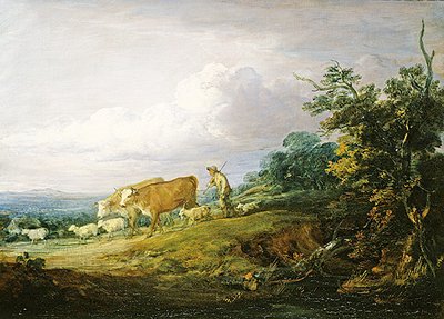 Krajina (olej na plátně) od Thomas Gainsborough