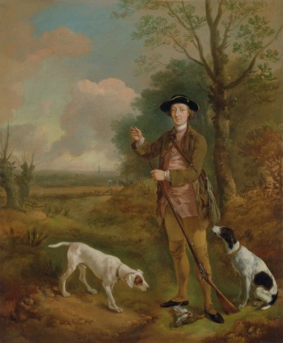 Major John Dade (1726-1811) z Tannington, Suffolk, kolem roku 1755 (olej na plátně) od Thomas Gainsborough