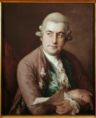 Portrét německého skladatele Johanna Christiana Bacha od Thomas Gainsborough