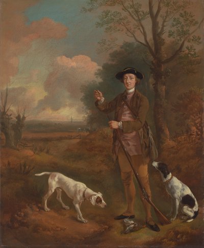 Major John Dade z Tannington, Suffolk od Thomas Gainsborough RA