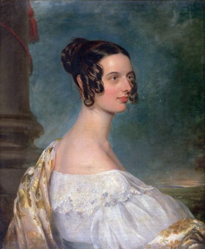Catherine Gandy, rozená Hyde, kolem 1837-38 od Thomas Gandy