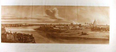 Ein Gesamtblick auf Paris von Chaillot aus od Thomas Girtin