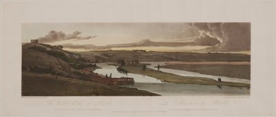 Výběr dvaceti nejmalebnějších pohledů v Paříži: Vodní dílo v Marli..., 1803. od Thomas Girtin