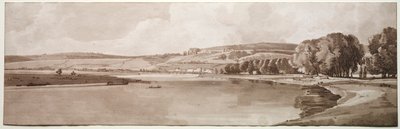 Výběr dvaceti nejmalebnějších výhledů v Paříži: Pohled na Belle Vue a Pont de Sêve od Thomas Girtin