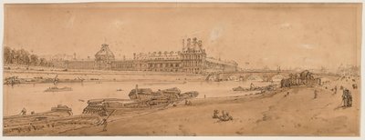 Výběr dvaceti nejmalebnějších pohledů v Paříži: Pohled na Tuileries a most z Quay d