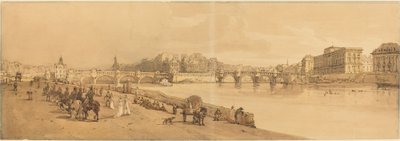 Pohled na Pont Neuf, mincovnu atd.: pl.8 od Thomas Girtin