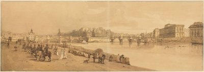 Pohled na Pont Neuf, mincovnu atd.: deska 8 od Thomas Girtin