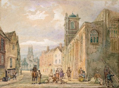 All Saints Pavement, York (tužka a akvarel) od Thomas Girtin