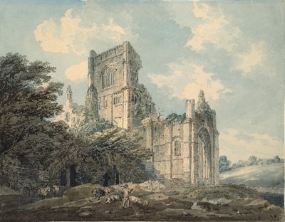 Kirkstall Abbey, Yorkshire, c1790-1802 od Thomas Girtin