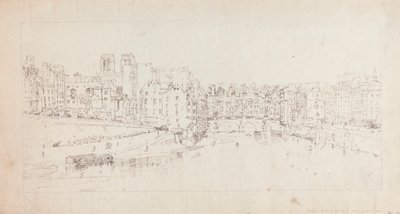 Pohled na Pont St. Michel z Pont Neuf od Thomas Girtin