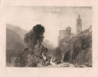 Hrad Dartmouth, na řece Dart od Thomas Goff Lupton