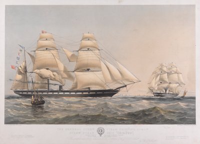 Šroubová parní loď Croesus společnosti General Screw Steam Shipping Compy od Thomas Goldsworth Dutton