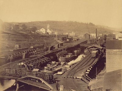 The Docks, Honesdale od Thomas H. Johnson