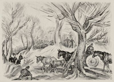 Krajina s postavami od Thomas Handforth